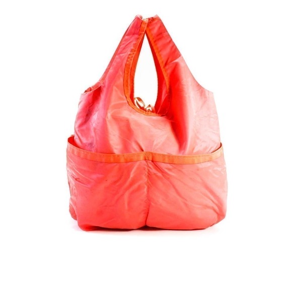 Lululemon Large Packable Yoga Gym Travel Bag Neon Orange - Picture 7 of 12